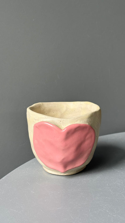 Cana Cappuccino Pink Heart