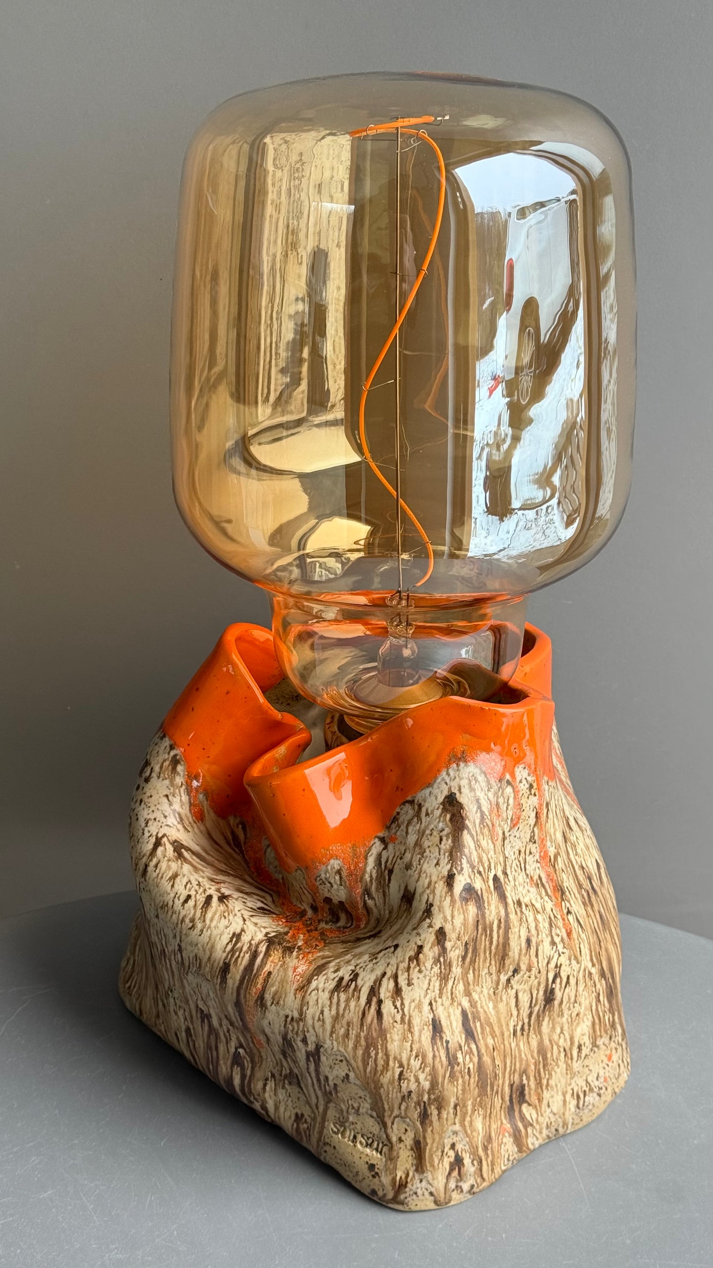 Lampa Ceramica Orange Blossom