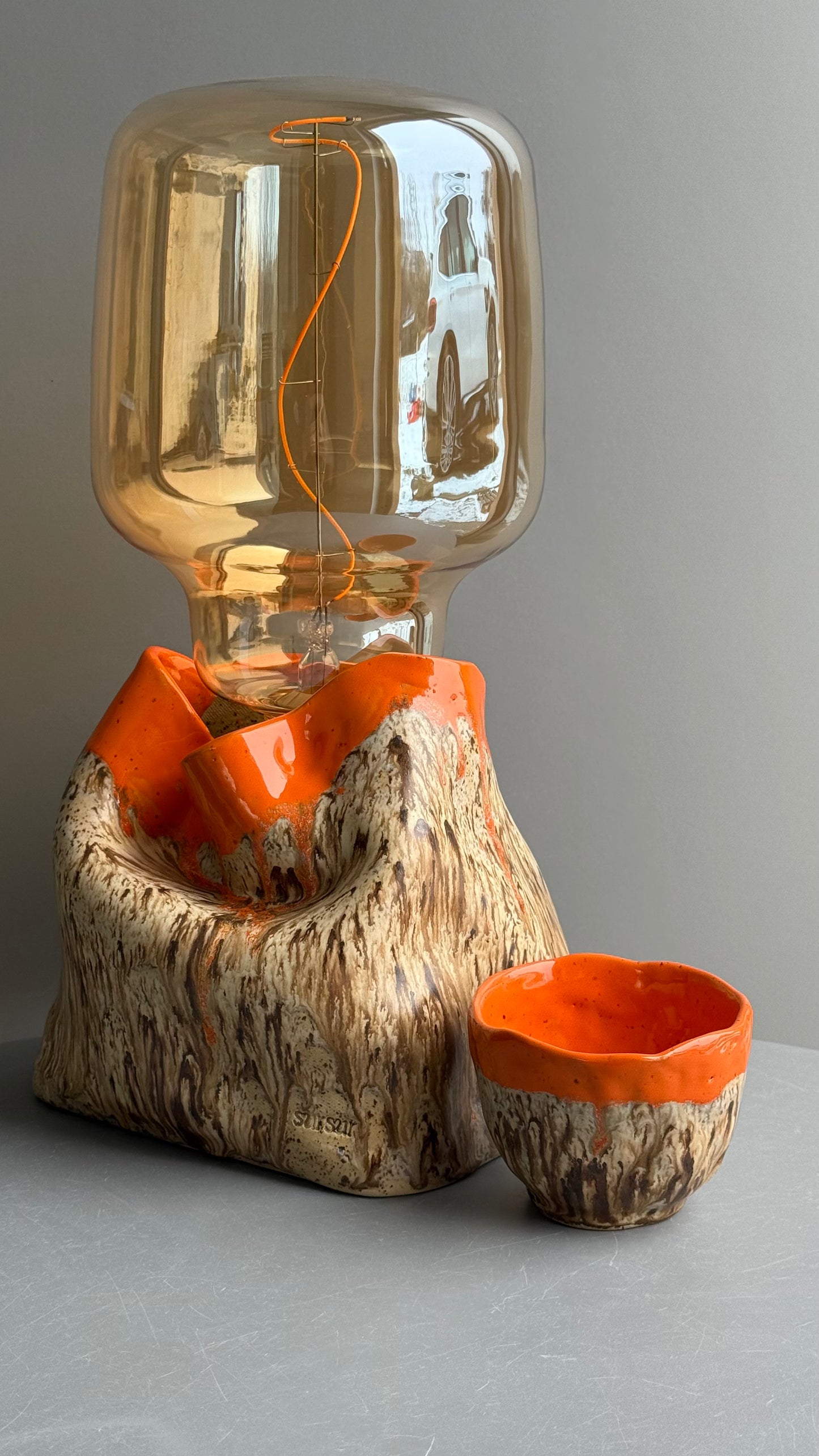 Lampa Ceramica Orange Blossom