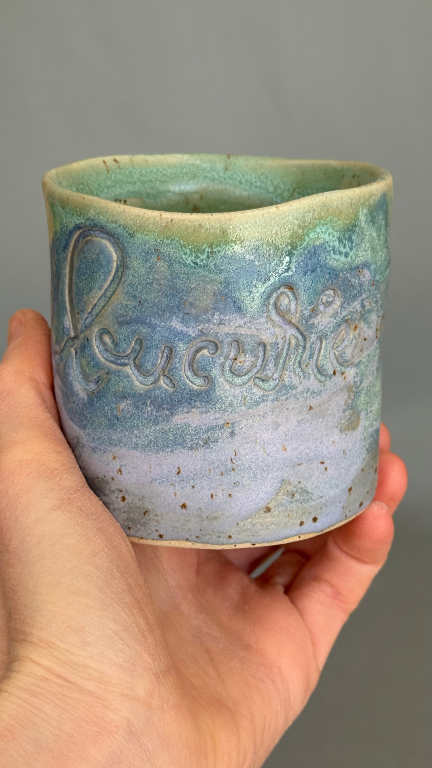 Cana Latte cu mesaj "Bucurie"