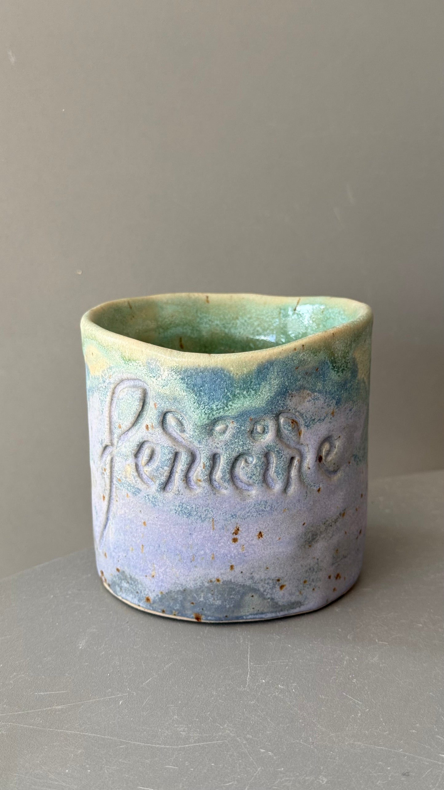 Cana Latte cu mesaj "Fericire"