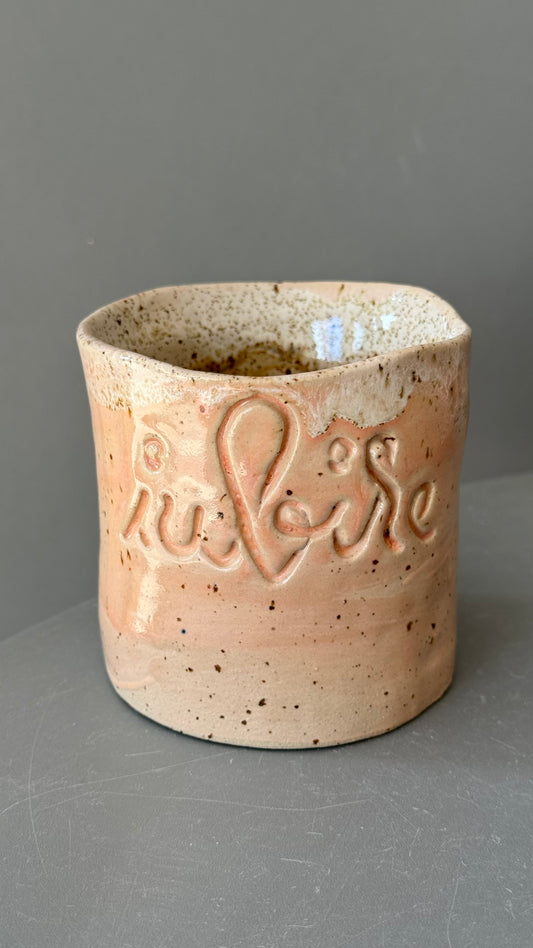 Cana Latte cu mesaj "Iubire"