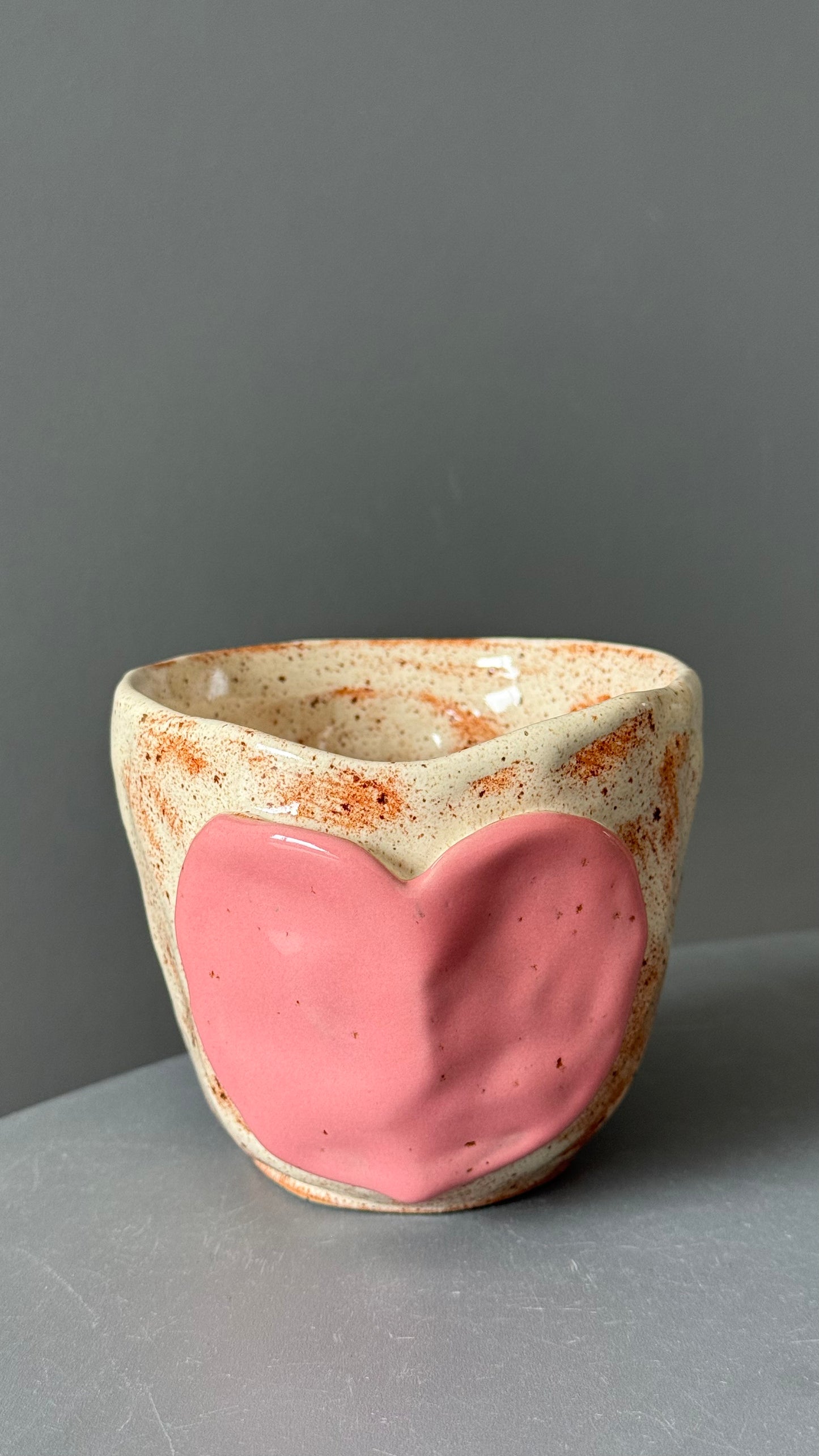 Cana Cappuccino Pink Heart