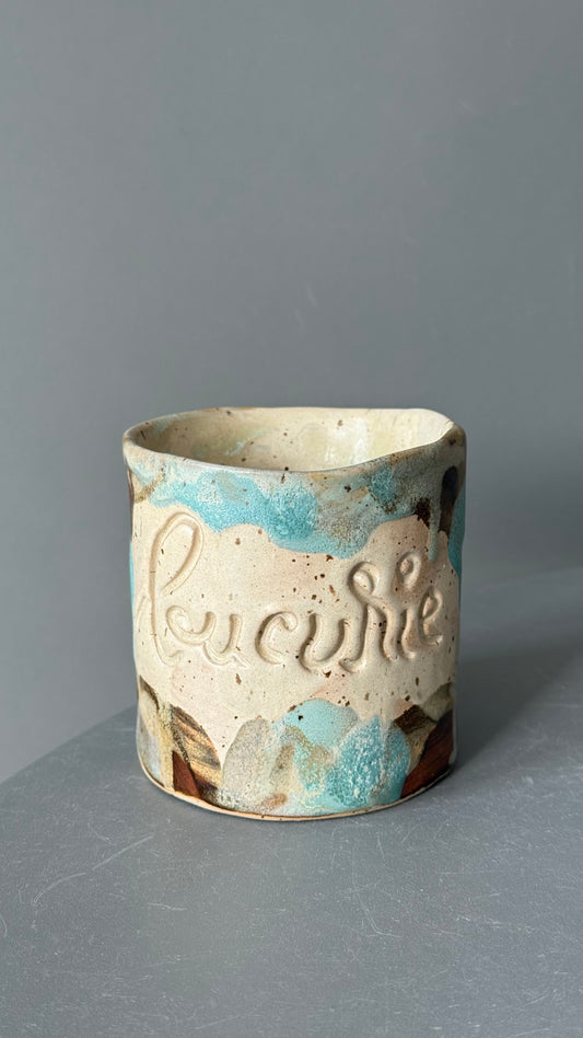 Cana Latte cu mesaj "Bucurie"