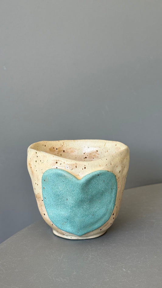 Cana Cappuccino Blue Heart