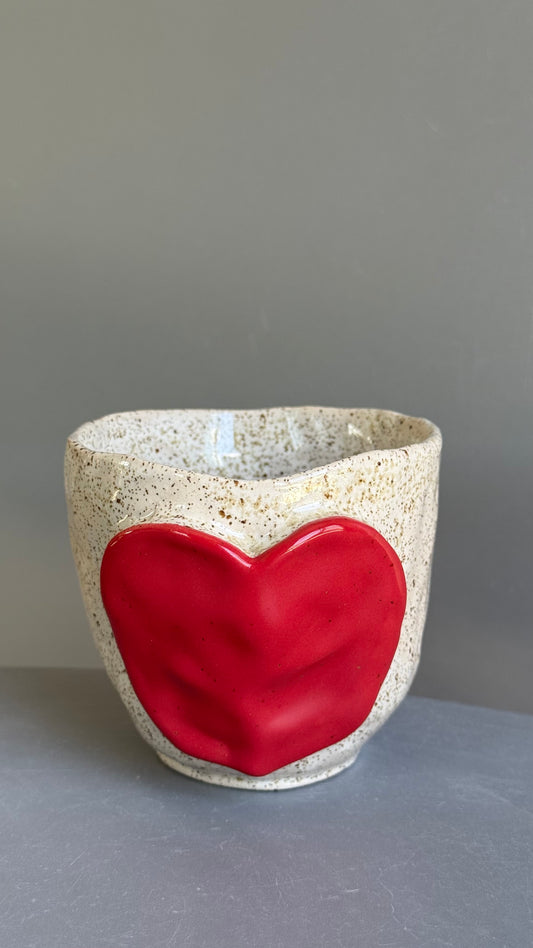 Cana Cappuccino Red Heart
