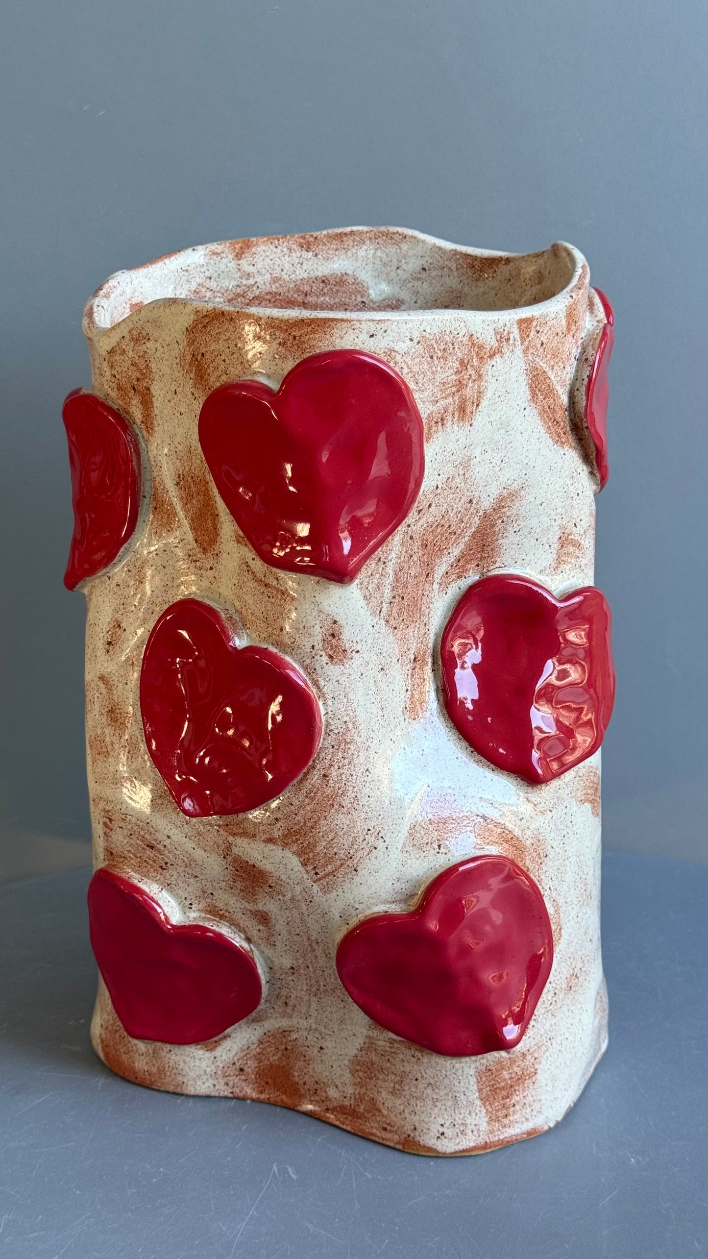 Vaza Ceramica Red Hearts