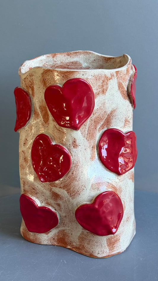 Vaza Ceramica Red Hearts