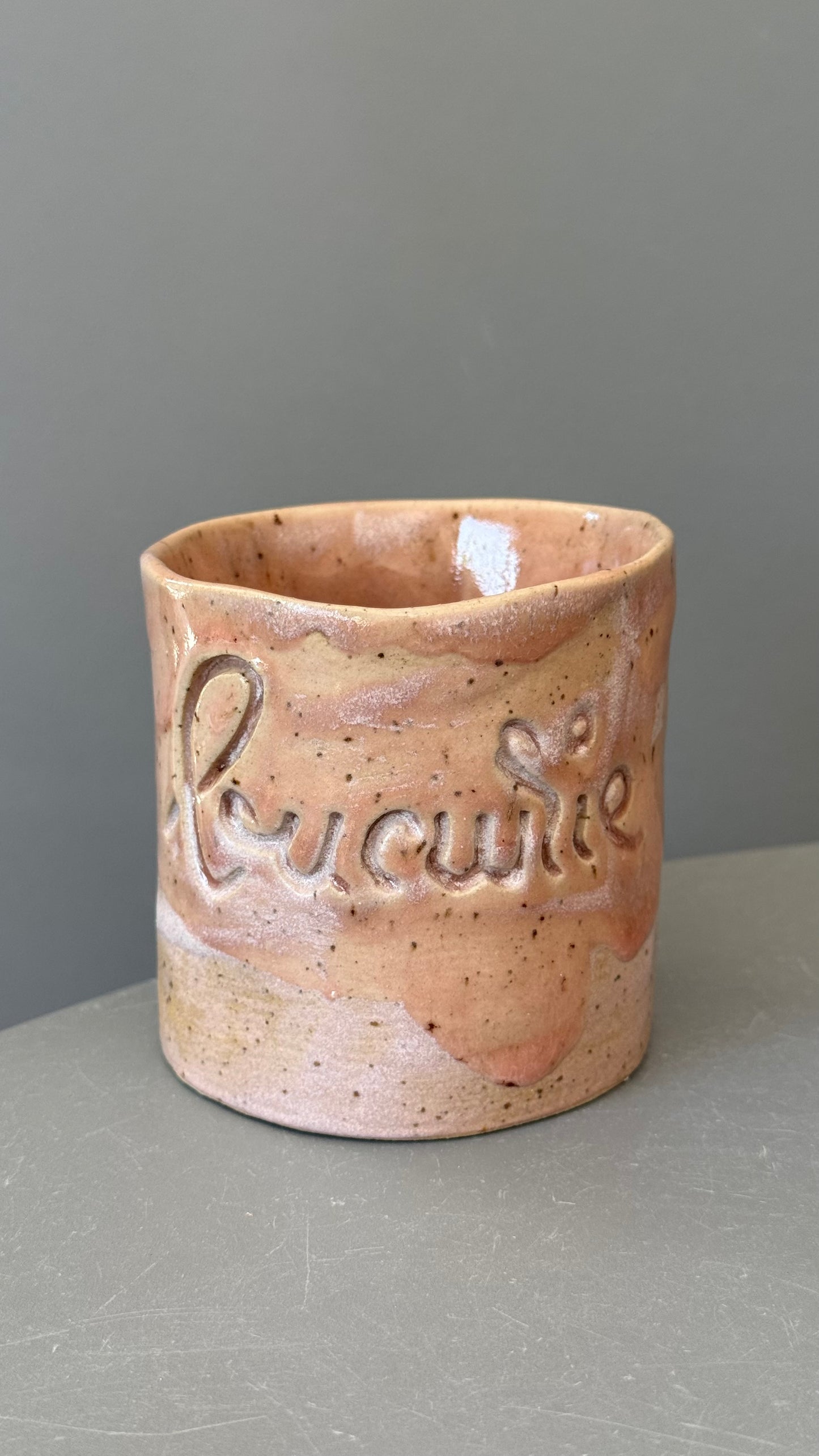 Cana Latte cu mesaj "Bucurie"
