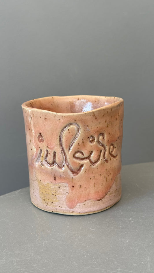 Cana Latte cu mesaj "Iubire"