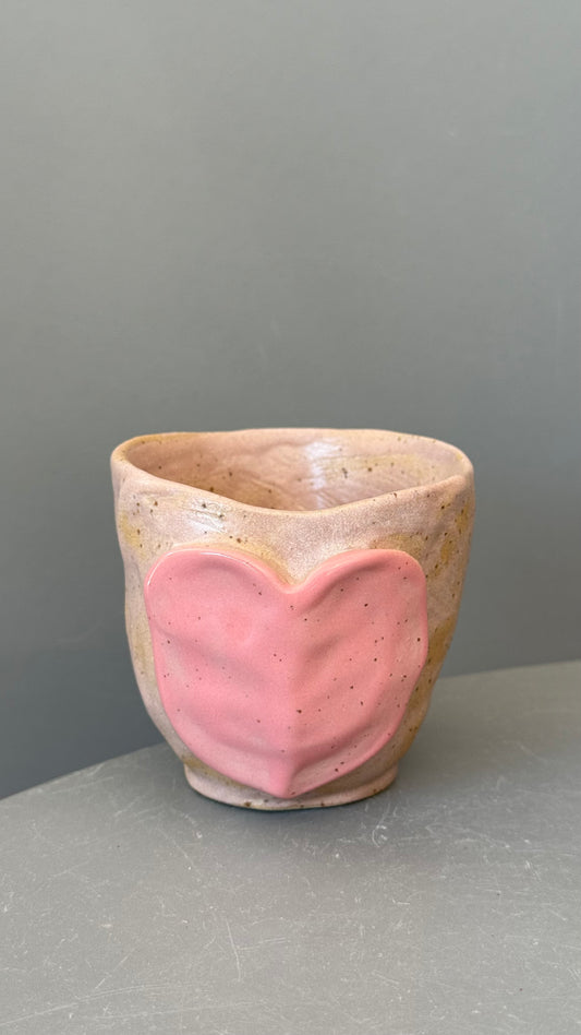 Cana Cappuccino Pink Heart