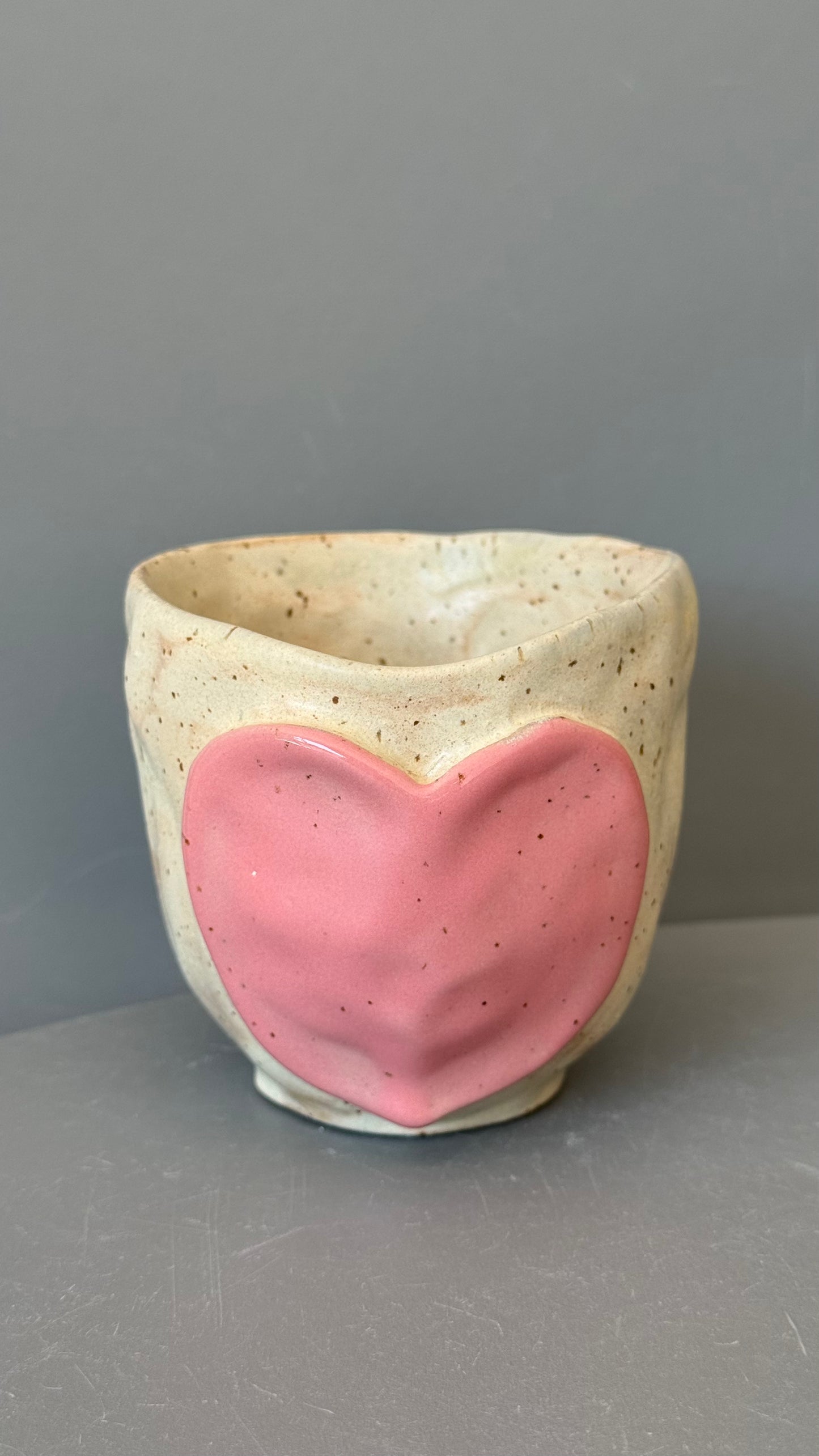 Cana Cappuccino Pink Heart