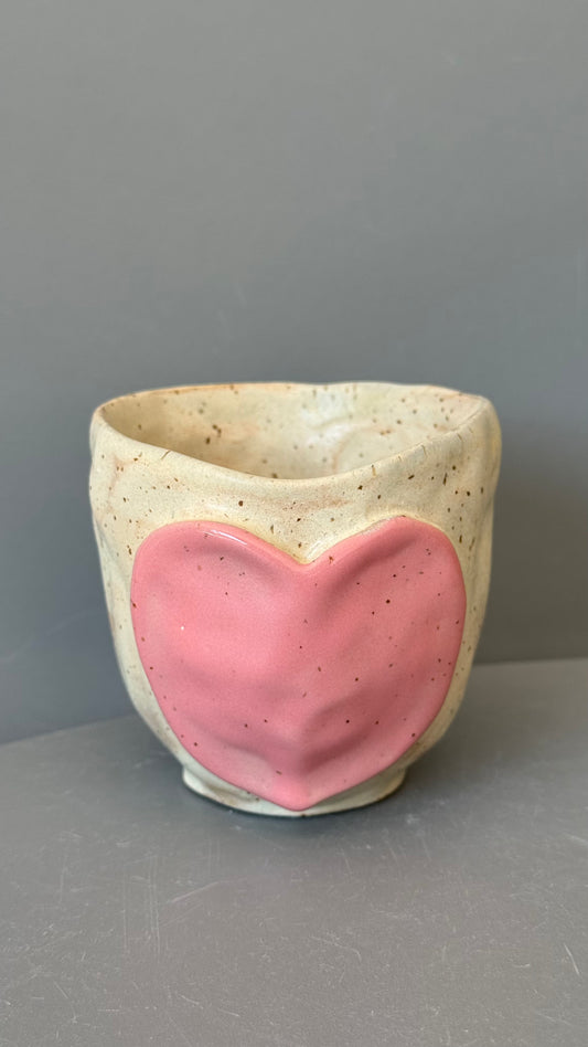 Cana Cappuccino Pink Heart