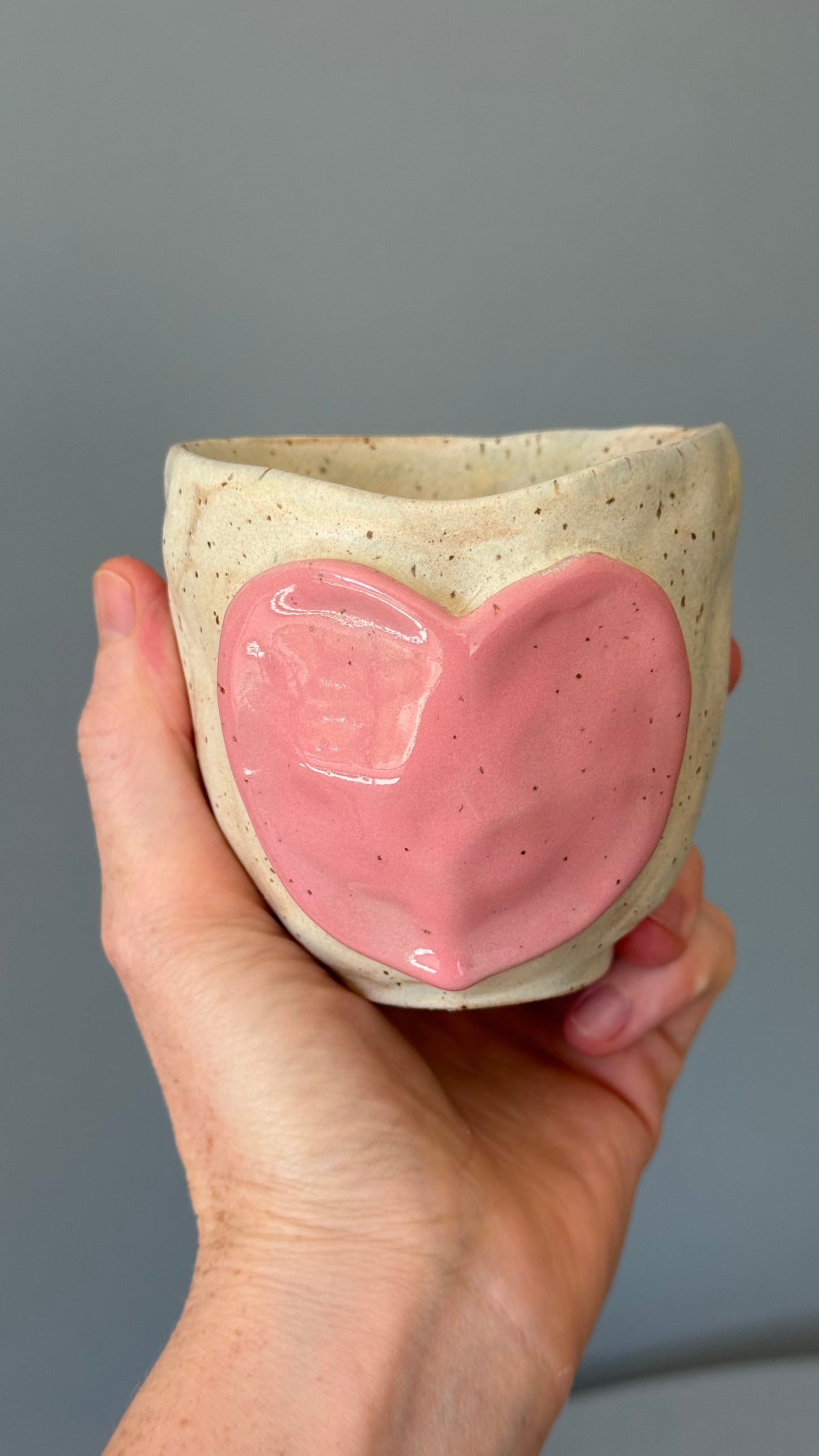 Cana Cappuccino Pink Heart