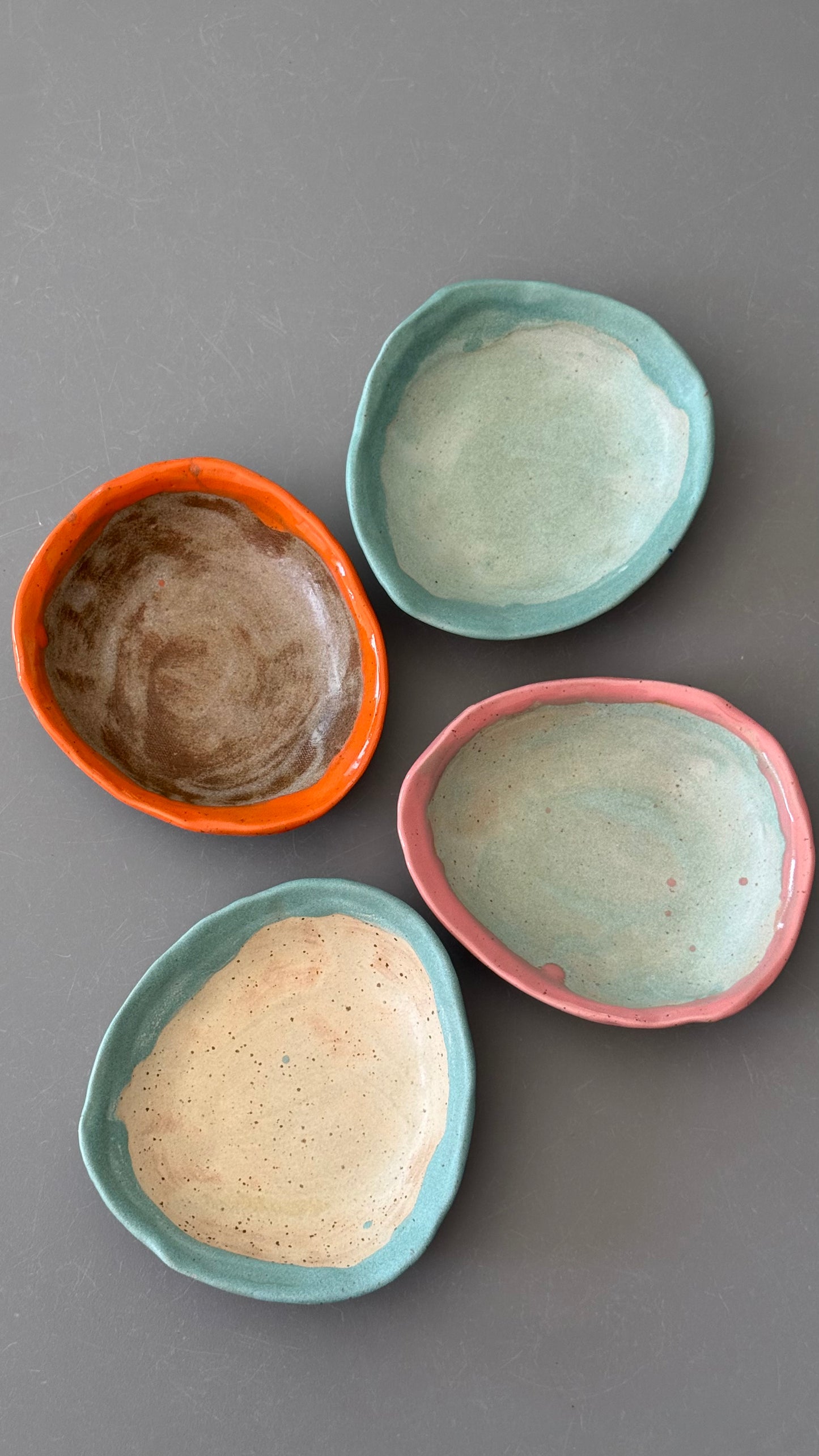 Set 4 boluri din ceramica "Aquarelle"