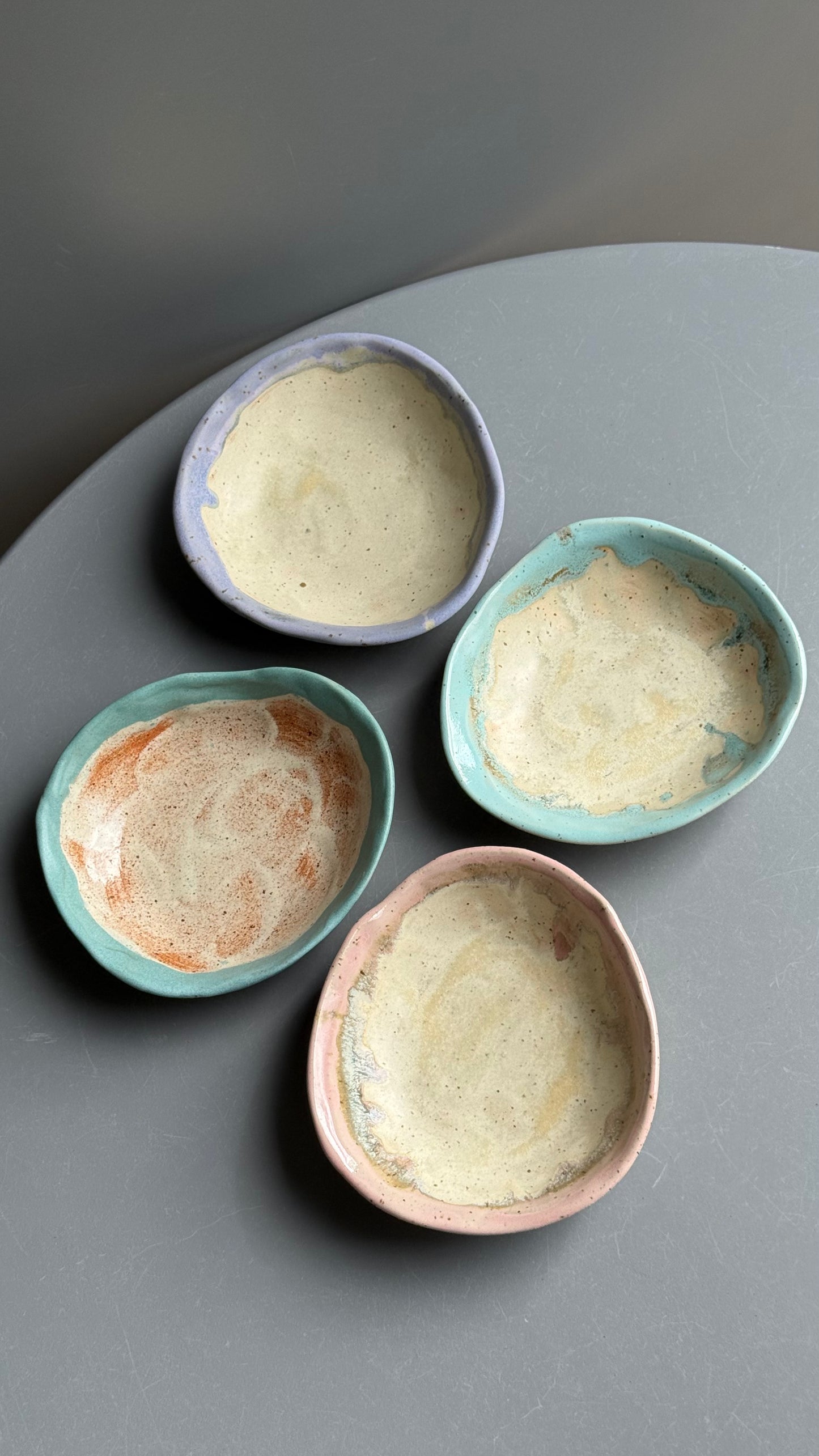 Set 4 boluri din ceramica "Aquarelle"