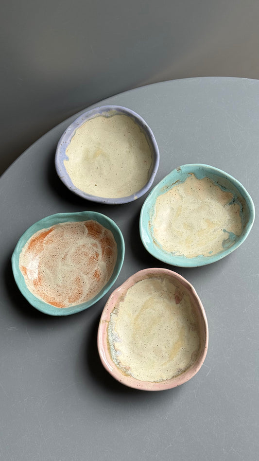 Set 4 boluri din ceramica "Aquarelle"