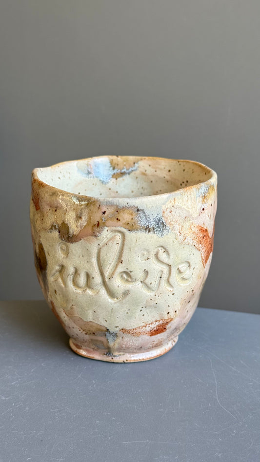Cana Ceramica Bell cu mesaj "Iubire"