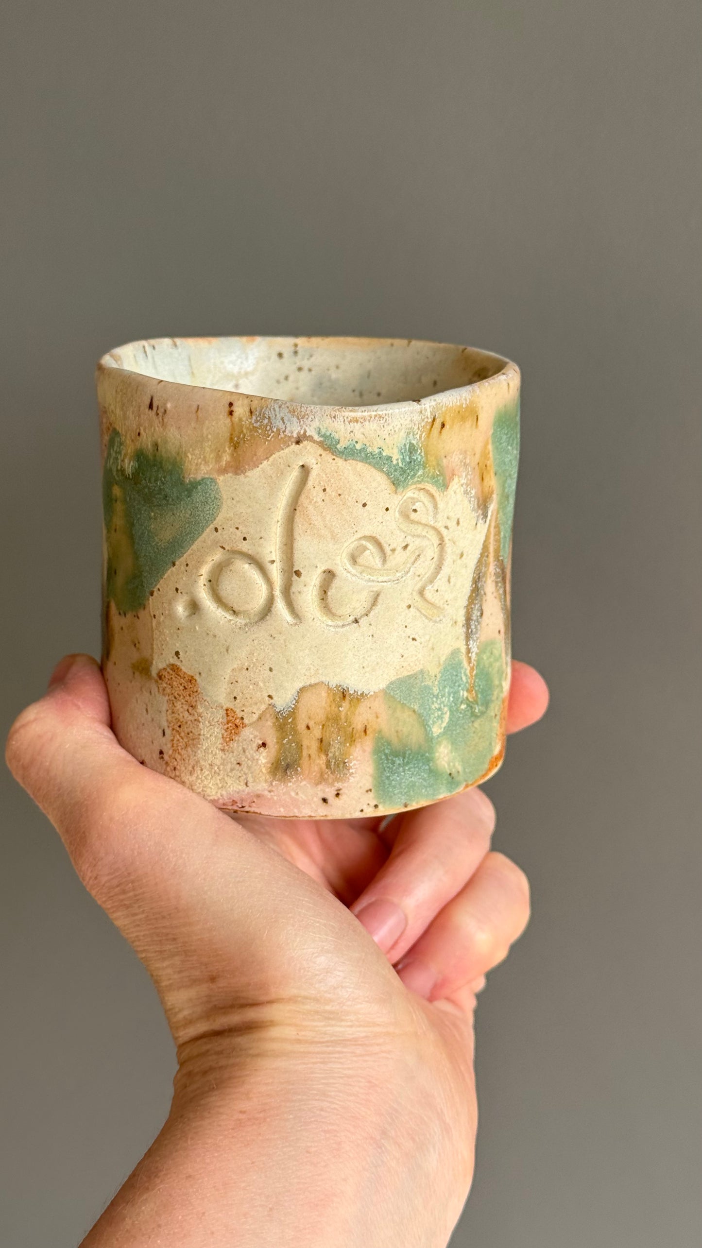 Cana Latte cu mesaj "Dor"
