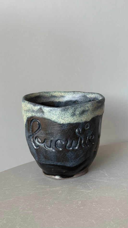 Cana Ceramica Bell cu mesaj "Bucurie"